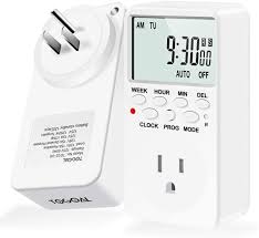 Digital Countdown Light Timer Plug With 20 On Off Programs And Security Random Mode For Electrical Outlets And Indoor Appliances 120v 15a Amazon Com