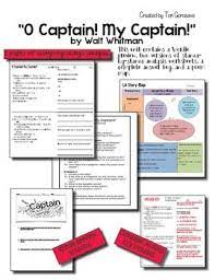 My captain! is an extended metaphor poem written by walt whitman in 1865 about the death of u.s. O Captain My Captain Poetry Analysis Worksheet And Wordle Poetry Lessons Poetry Analysis Worksheet Poetry Analysis