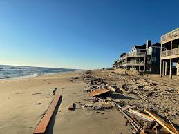 outer banks beach house collapses into