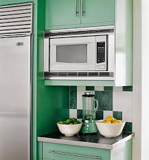 integrate a microwave in the kitchen