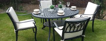 Outdoor furniture germany, france, uk, netherlands, switherland relax with the papers on a sunny morning, or have afternoon tea in the garden. Cast Aluminium Garden Furniture Free Fast Delivery