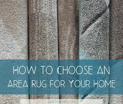 how to choose an area rug for your home