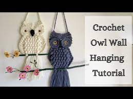 Crochet Owl Wall Hanging Tutorial