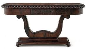 Old World Style Hand Carved Sofa Table