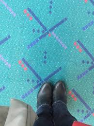 quirky airport carpets serve double duty