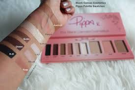 pippa x blank canvas cosmetics palette