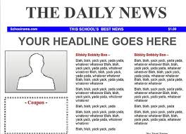 Newspaper template reports ks2 resources. Writing A Newspaper Article Ks2 Ppt Slides