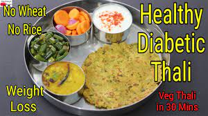 diabetic t weight loss indian thali
