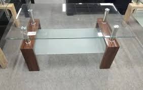 Rectangular Glass Top Center Table For