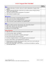 Dap Notes For Substance Abuse Fill Online Printable