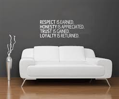 Respect Honesty Trust Loyalty Wall