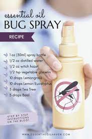 essential oil bug spray recipe which