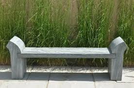 Contemporary Stone Bench Size L 75 W