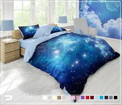 Blue Galaxy Bedding Set Nebula