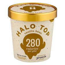 halo top light ice cream vanilla bean