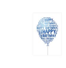 Send memorable birthday wishes with one of our birthday greeting card design templates. Birthday Card Template With Happy Birthday Balloon Free Download