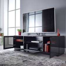 Black Gloss Tv Unit Up To 80 Inch Flat