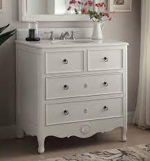 Check out our bathroom vanities selection for the very best in unique or custom, handmade pieces from our shops. 34 Inch Bathroom Vanity Cottage Beach Style Vintage White Color 34 Wx21 Dx35 H Chf081awc