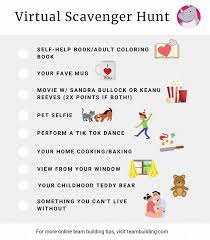 virtual scavenger hunt ideas sle lists