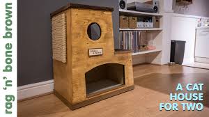 making a cat house for two using