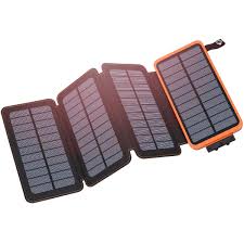 Check spelling or type a new query. Hiluckey Waterproof 25000 Mah Outdoor Portable Power Bank With 4 Solar Panels Fast Charge External Battery Pack With Dual 2 1 A Output Usb For Smartphones Tablets Amazon In Electronics
