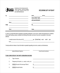 free 11 gift affidavit forms in pdf