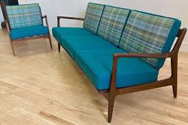 danish sofa chair set by lawrence