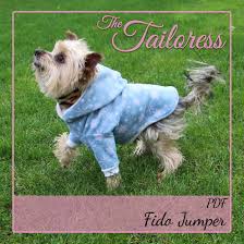 Fido Jumper Sweater Top For Dogs Pdf Sewing Pattern