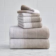 Plush Heathered 6 Piece Bath Towel