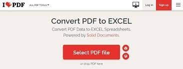 how to convert pdf to excel with