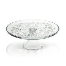 Glass Display Cake Stand Plate Wedding