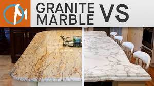 granite vs marble countertops marble