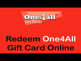 how to redeem one4all gift card use