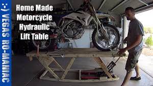 motorcycle hydraulic lift table