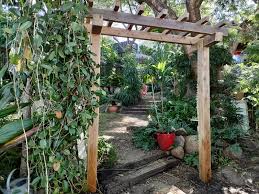 garden entrance arbour recycled