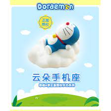 Genuine Doraemon Mobile Phone Holder Sleeping Doraemon Car Home Decoration  Doll PVC Figure Model Toy