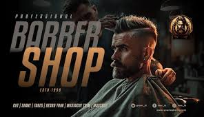 barber promotion banner template