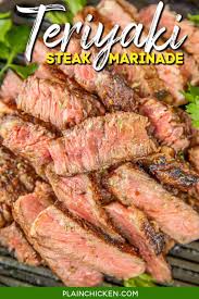 teriyaki steak marinade plain en