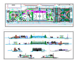 Librerías bloques autocad para arquitectura: Civic Recreation Area 2d Dwg Full Project For Autocad Designs Cad