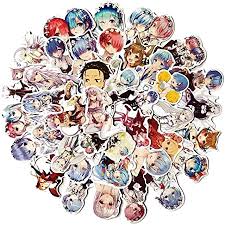 100.000 anime stickers for whatsapp is a compilation of fan made stickers of your favorite animes for whatsapp, enjoy sending over 1000.000 + anime stickers to your friends! Amazon Com Anime Rem Sticker Pack 50 Pcs Car Stickers Motorcycle Bicycle Skateboard Luggage Decal Graffiti Patches Skateboard Stickers For Laptop Uv Resistant Waterproof Vinyl Stickers Anime Rem Computers Accessories