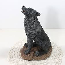 Howling Wolf Figurine Collectible Wolf