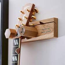 Personalised Guitar Stand And Plectrum