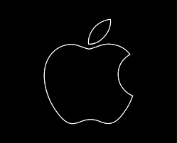 apple logo brand phone symbol white