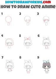 how to draw cute anime easy drawing