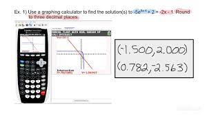 an exponential or logarithmic equation