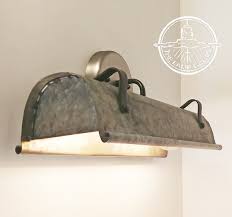 Galvanized Metal Wall Vanity Light