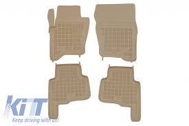 rubber floor mat beige suitable for