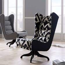Great savings & free delivery / collection on many items. Cobb Swivel Wing Chair Chevron Wing Chair Upholstered Swivel Chairs Living Room Chairs