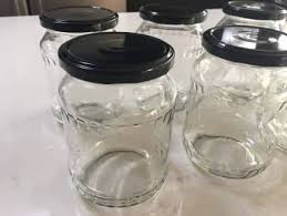 Glass Jars With Black Lids