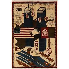 afghan hand knotted 9 11 war rug design